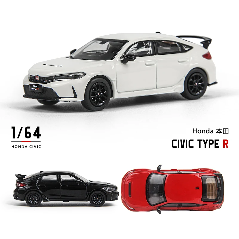 Литые под давлением модели автомобилей Honda CIVIC Тип R FL5 из сплава в масштабе 1/64 Civic
