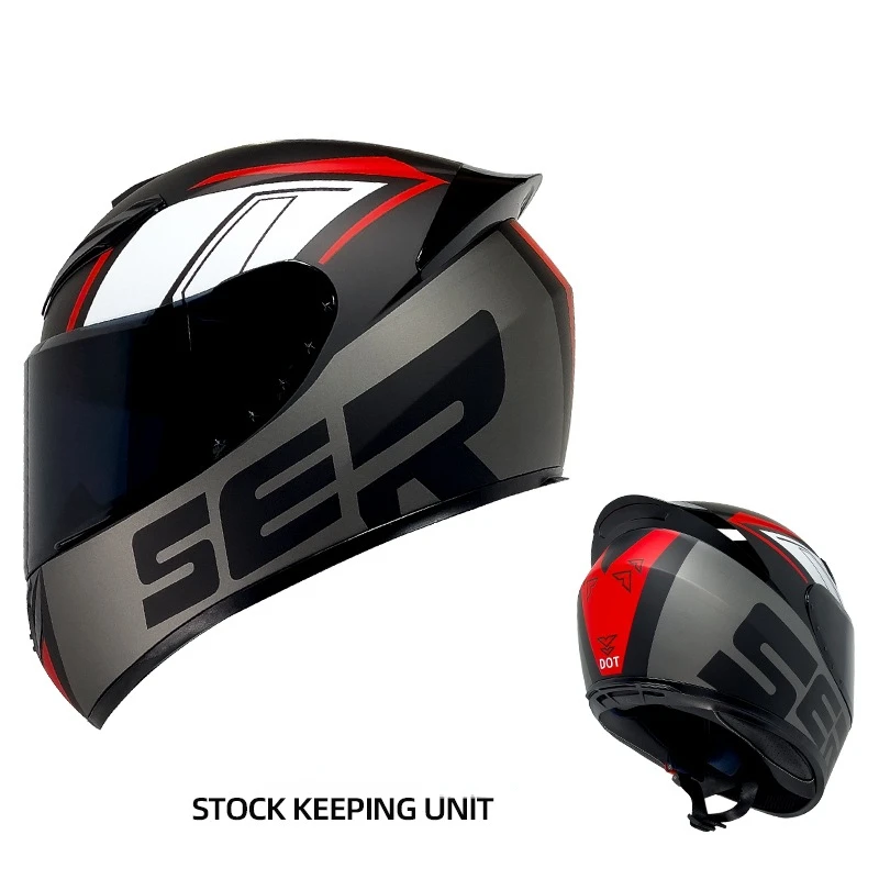 

Motorcycle Helmet Men and Women Safety Four Seasons Rider Electric Car Motorcycle Full Helmet