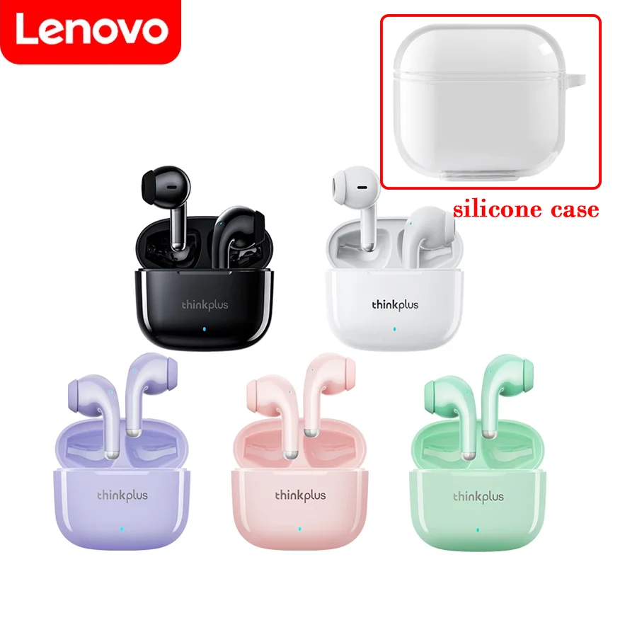 Беспроводные наушники Lenovo LP40 Pro с силиконовым чехлом, Bluetooth 5,1, водонепроницаемые спортивные наушники-вкладыши, стерео музыка, TWS гарнитура