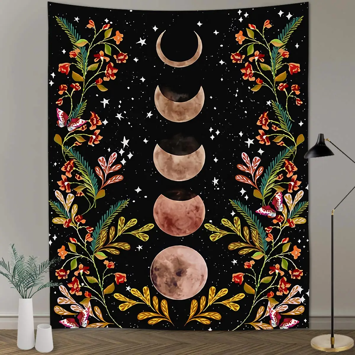 

Moon Tapestry Colorful Abstract Trippy Tapestry Wall Hanging Tapestries for Home Dorm Fantasy Decor