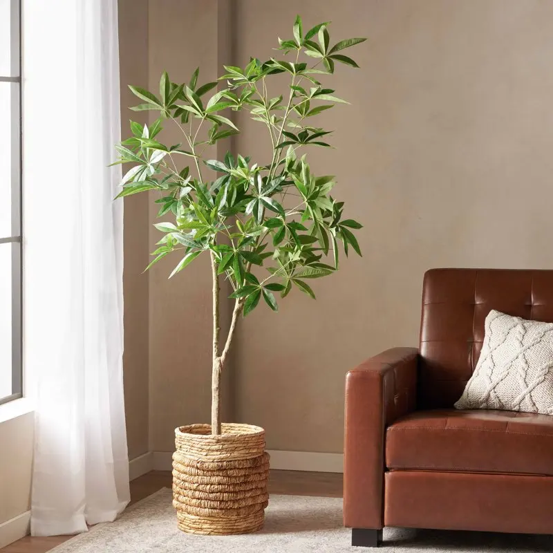 

6' x 3' Artificial Money Tree, Green