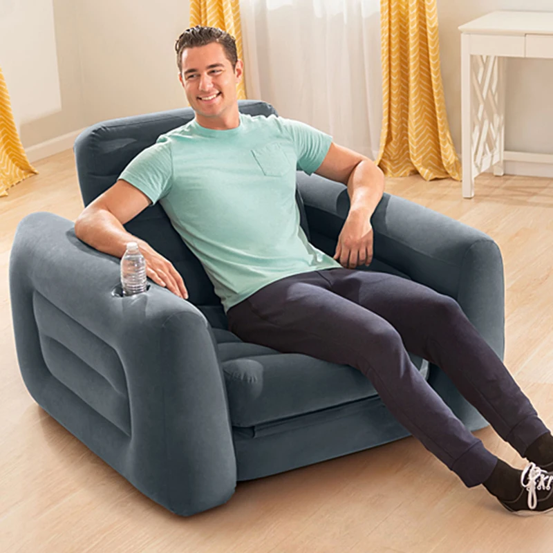 Скандинавская складная надувная сетка удобное расслабление надувное кресло для