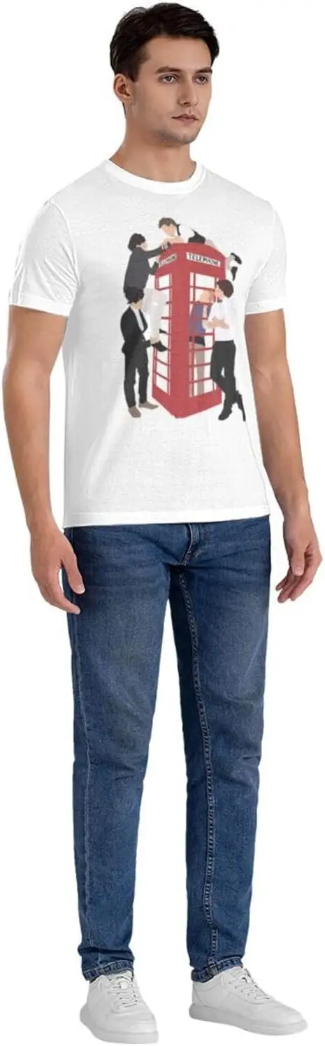 Мужская футболка One Music and Direction повседневная с круглым вырезом и графикой унисекс