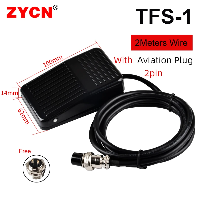 

Пластиковый противоскользящий педальный выключатель TFS-1