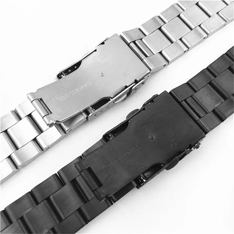 18mm 19mm 20mm 21mm 22mm Stainless Steel Solid Brush Cruved End Oyster Watch Strap Band Bracelet Fit For SKX007 SKX009 Watch