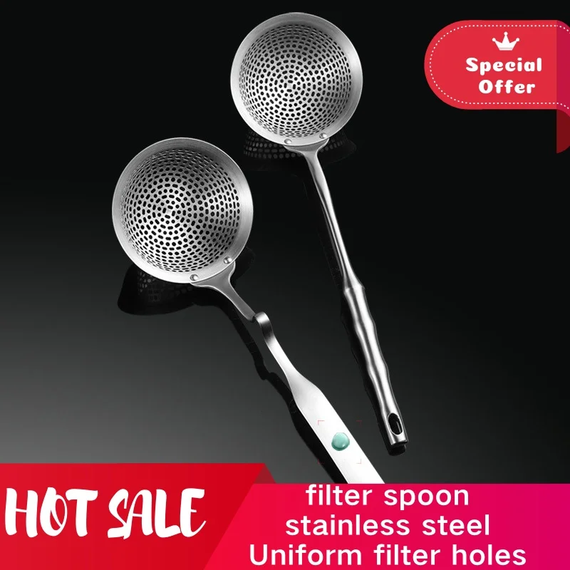 

304 Stainless Steel Strainer Food Filter Noodle Strainer Colander Oil Strainer Filter Skimmer Kitchen Tools
