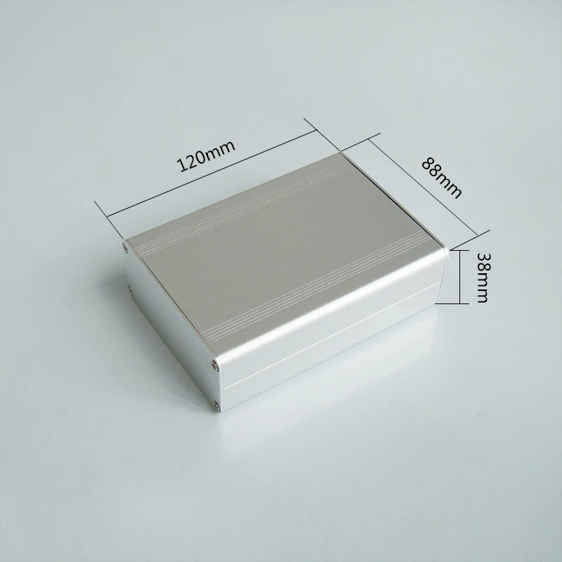 

Бесплатная доставка 1 шт. серебристый/черный алюминиевый корпус чехол мини электронный проекционный ящик 88x38x7 0/100/120 мм с надписью