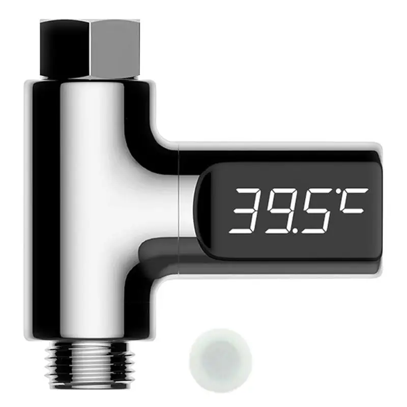 

Display Water Shower Thermometer Self-Generating Electricity Water Temperature Monitor Energy Smart Meter thermometer