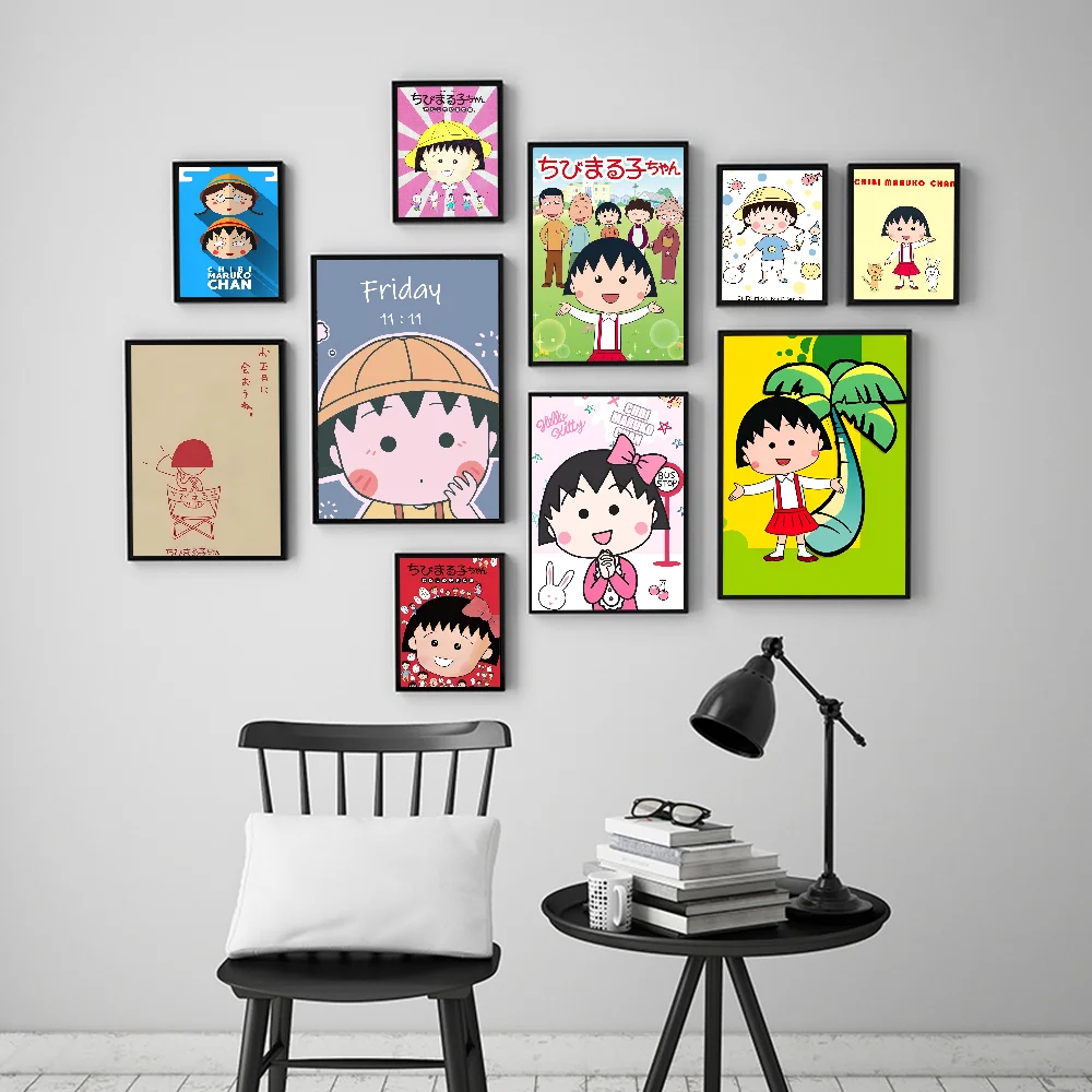 C-Chibimaruko Chan Whitepaper плакат HD качество настенная живопись кабинет Настенный декор