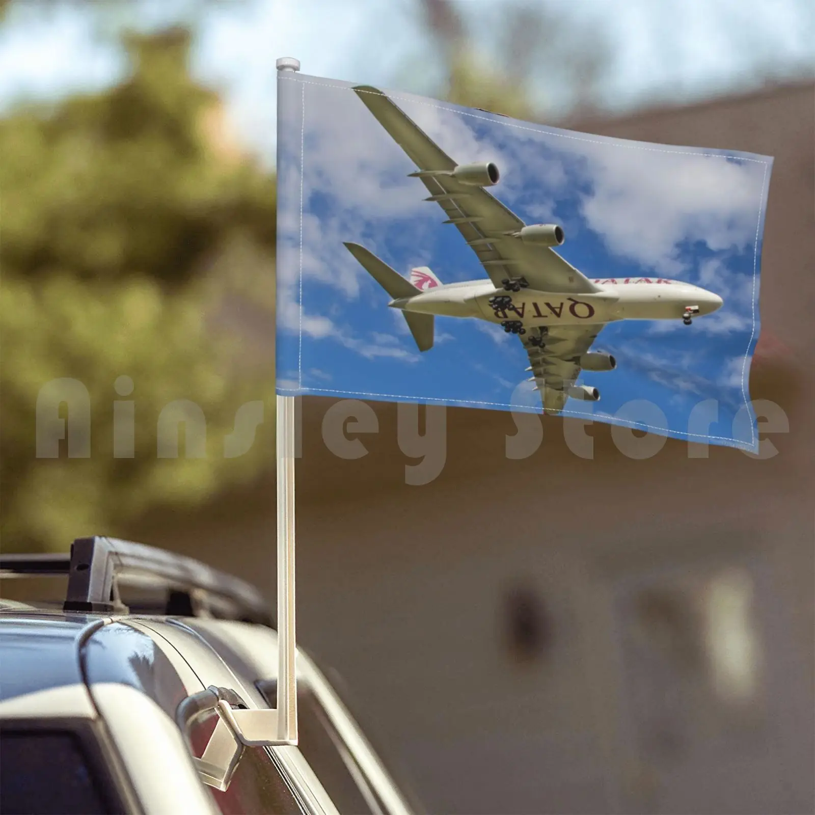 Открытый Декоративный Флаг для Катара флаг автомобиля Катар самолёт посадки 747 780