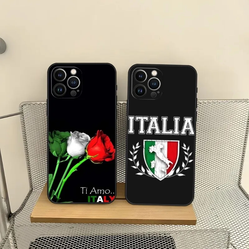 

Чехол для телефона с флагом Италии для Iphone 11 Pro Max 12 Mini 13 14 X Xr Xs 6 6s 8 7 Plus, силиконовая Мягкая задняя крышка