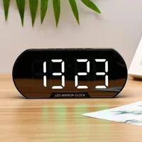 table clock large screen snooze function plastic desk led digital alarm clock with smart night light home supplies