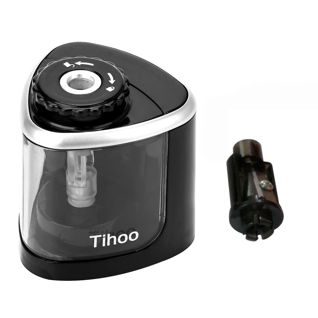 

1 шт. электрическая автоматическая точилка для карандашей с одним отверстием портативная точилка для карандашей на батарейках для детей и в...