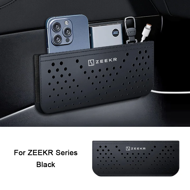 

Для ZEEKR 001 007 009 7X Z Пастообразный ящик для хранения, сумка для мобильного телефона, многофункциональная сетка для автомобильного сиденья, сумка для хранения, аксессуары
