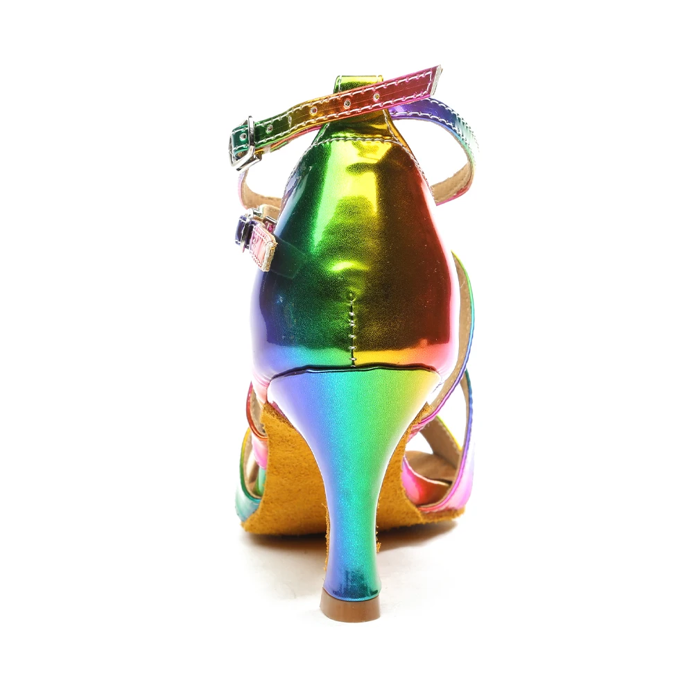 Dancing  Shoes For Women Ballroom Latin Dance-Shoes Girls Ladies Modern Tango Dancing Shoes Heels MULTI Salsa Sandals