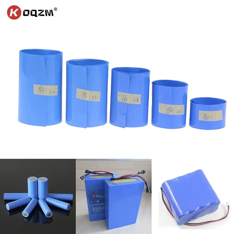 

65 75 85 Mm 18650 Lithium Battery Heat Shrink Tube Li-ion Wrap Shrinkable Film Tape Sleeves Battery Pack Heat Shrinking Film