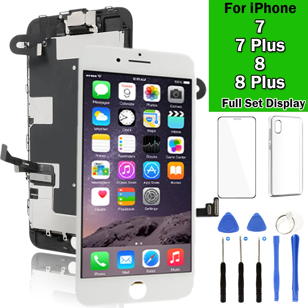 

AAA+ Quality For iPhone 7 8 Plus 7P 8P LCD Screen Complete Assembly Touch Digitizer Full Set Display Replacement 100% Tested