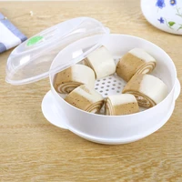 microwave food steamer single layer cookware cooking pot fish seafood steamer kitchen tool 1pc kitchen tool dropshipping