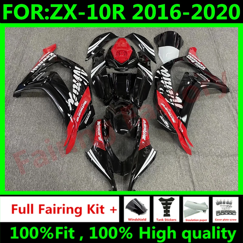 

Motorcycle Fairings Kit for Ninja ZX-10R 2016 2017 2018 2019 2020 ZX10R zx 10r 16 17 18 19 20 fairing tank cover set red black