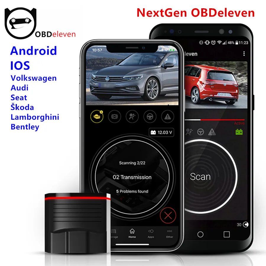 

OBDeleven OBD11 Nextgen Диагностический Инструмент Для BMW Volkswagen VW/Audi/Skoda — Сканер OBD2 Для IOS И Android С Поддерж...