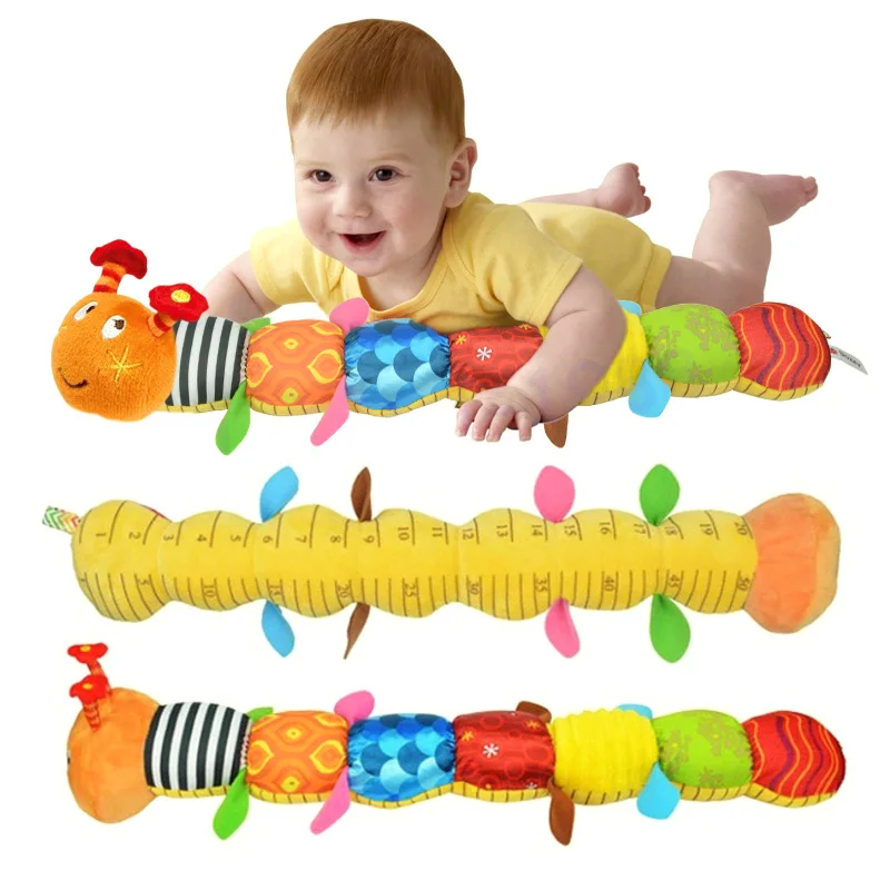

Sozzy Baby Toy Musical Rattle with Ring Bell Cute Cartoon Animal Plush Doll Early Educational