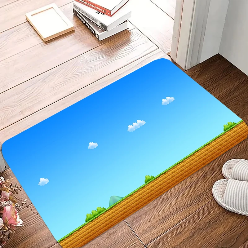 Напольный коврик с HD-печатью фланелевые коврики для ванной комнаты кухни спальни