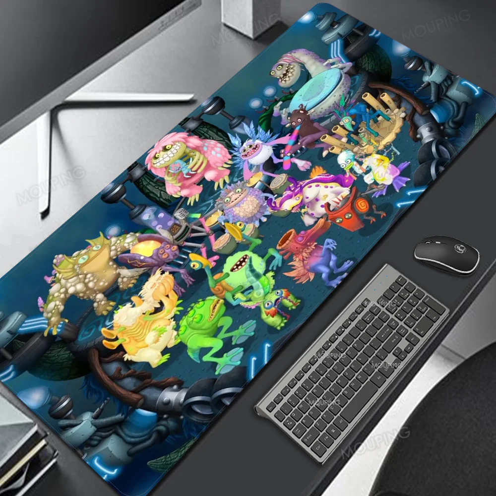 

My Singing Monsters Anime Mouse Pad Mechanical Gaming Keyboard Pad with Its Print Laptop Big Art Work Office Accessory 900x400
