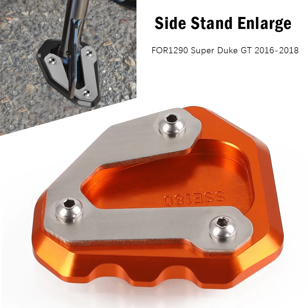 

Motorcycle CNC 1290 Superduke GT Side Stand Enlarger Pad Plate Kickstand Support Plate For 1290 SuperDuke GT 2016 2017 2018