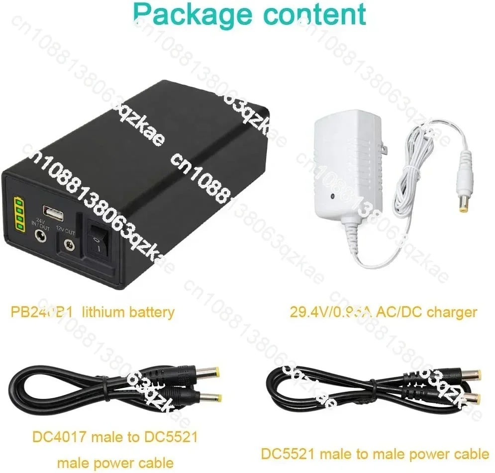 Портативный аккумуляторный блок питания 6200 мАч 24 В CPAP Портативная батарея