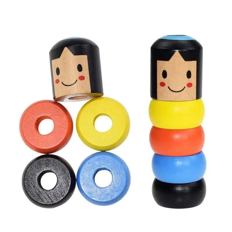 

Unbreakable Wooden Man Magic Toy Close Up Stage Magic Props Comedy Mentalism Fun Toy Accessory M09