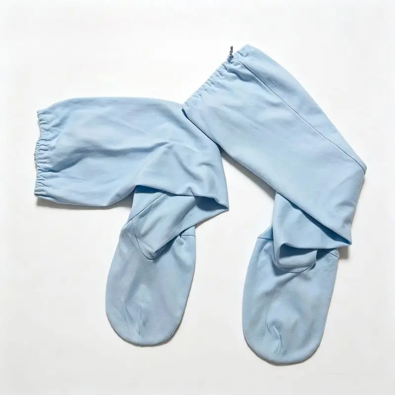 Фото Хлопковые носки-чехлы для ног ABDL для взрослых, 70 см, свободные, приятные для кожи, комфортные для сна, регулируемые №3