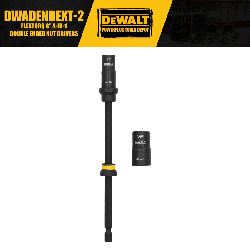 

DEWALT DWADENDEXT-2 FLEXTORQ 6 дюймов 4 в 1, двухсторонние гайковерты, аксессуары для инструментов