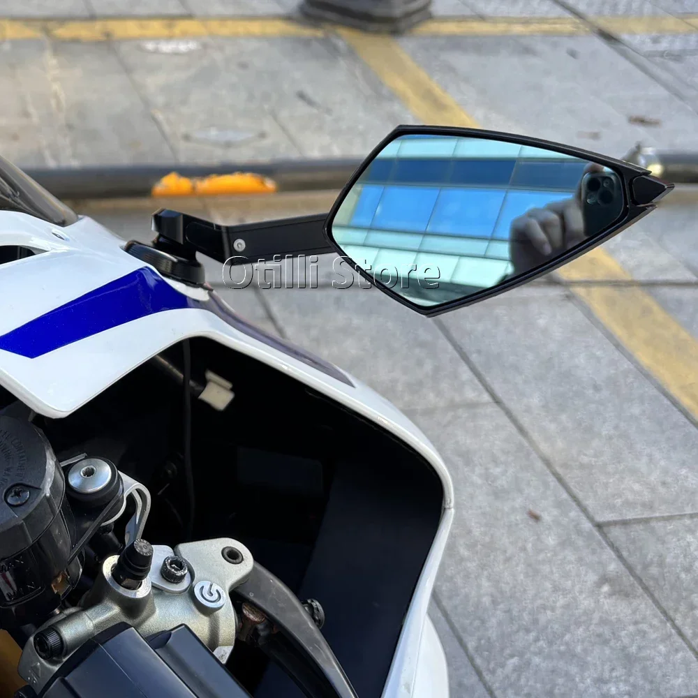 Фото CBR1000RR 2025 мотоциклетные задние зеркала со светодиодными указателями поворота, черные для Honda CBR1000RR CBR1000RR-R CBR 1000 RR-R 2019-2025 №5
