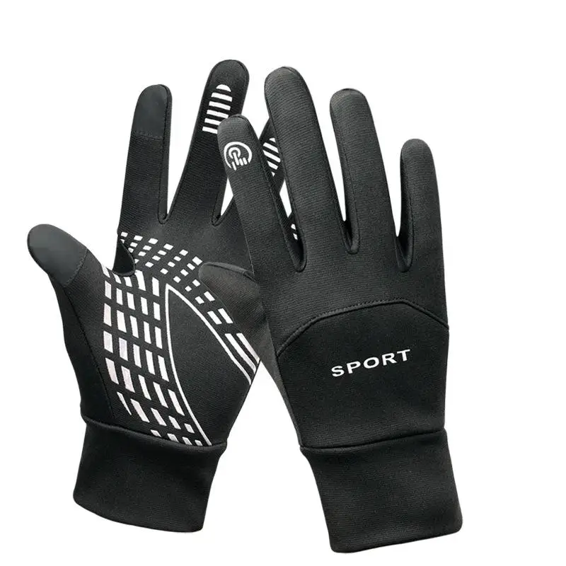 

Осенне-зимние уличные легкие теплые перчатки для сенсорных экранов для спортивной езды Нескользящие водонепроницаемые ветрозащитные перчатки для велоспорта