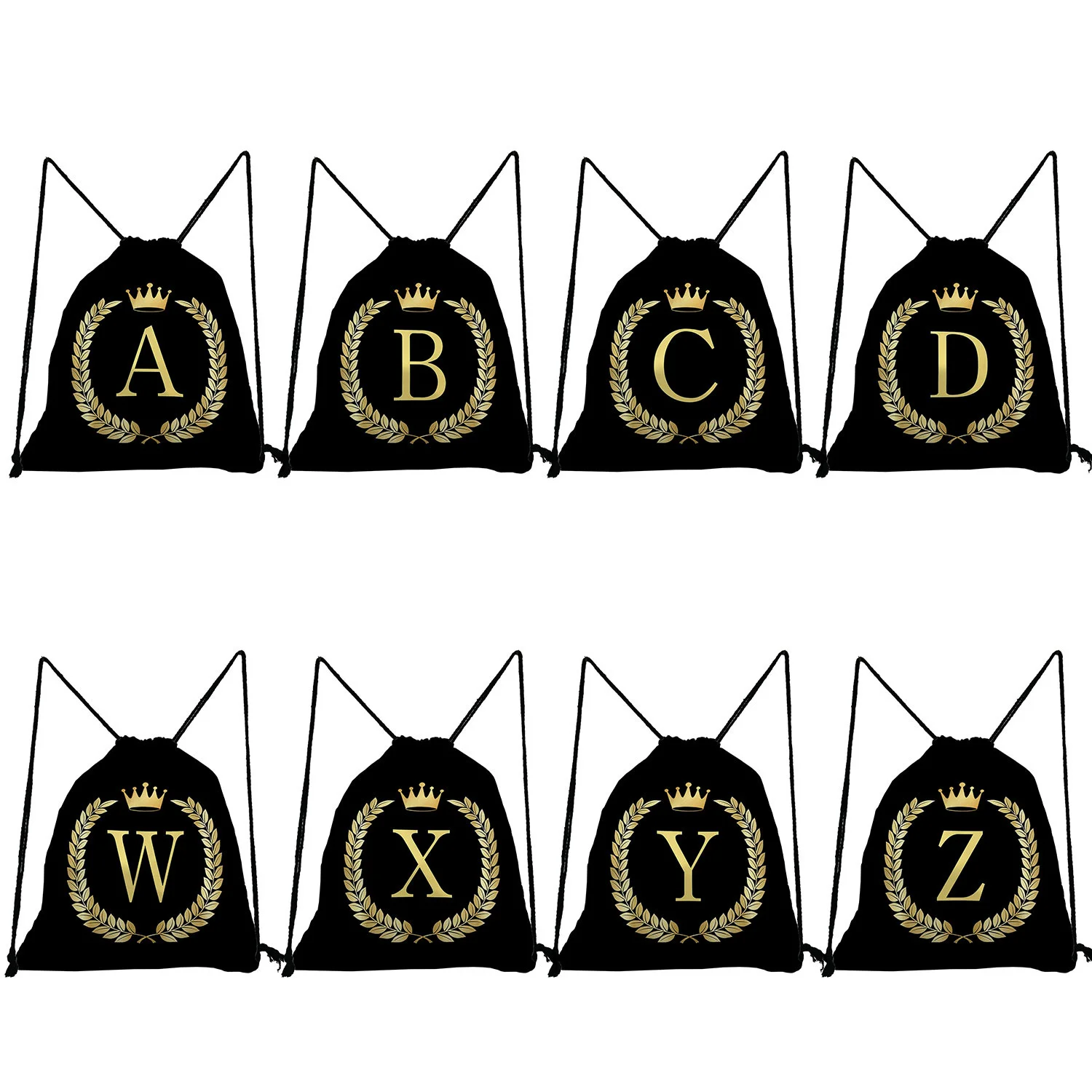 

Женский рюкзак на шнурке, с карманами и 26 инициалами