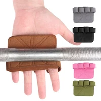non slip leather weightlifting gloves dumbbell pull up grip protector pad fitness exercise home gym workout
