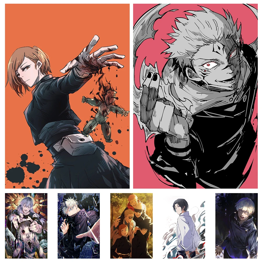 

Алмазная живопись 5D «сделай сам» с полными стразами, японское аниме, вышивка из страз ююютсу кайсен, мозаика, вышивка крестиком, искусство, домашний декор, искусство