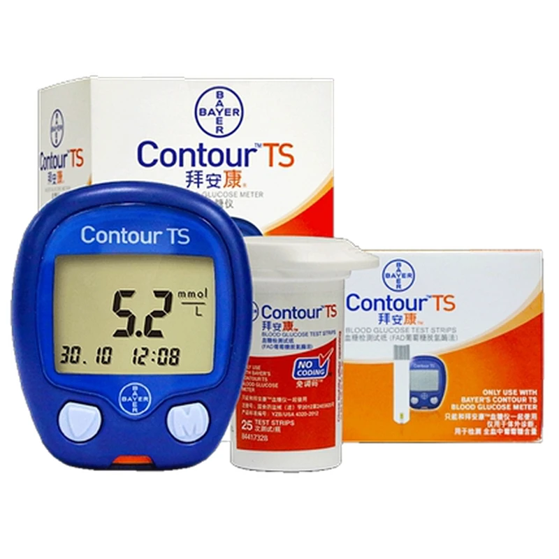 

Bayer Contour TS Blood Glucose Meter ,50/100PCS Diabetic Test Strips (2 Boxes of 50) for Sugar Lancent!#