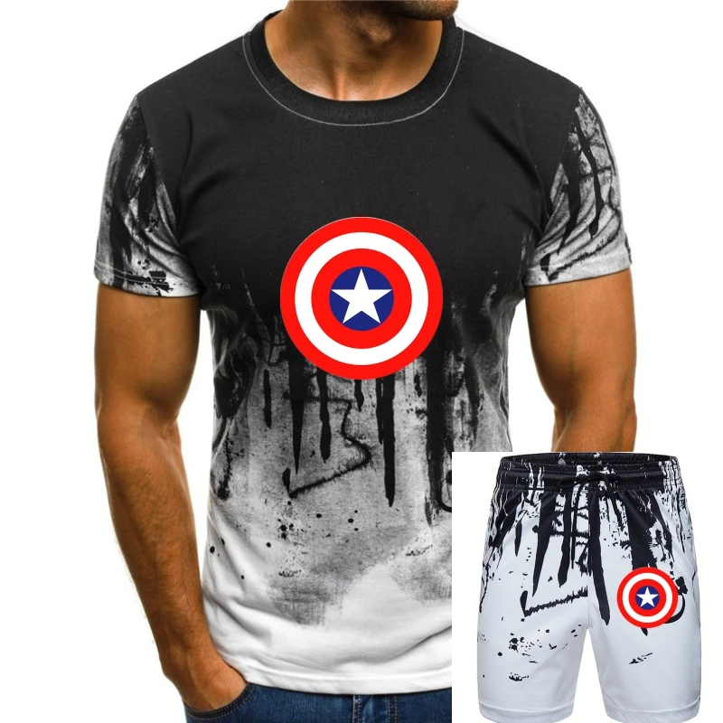 

America Shield t-shirt Cotton Short Sleeves Mas Tee