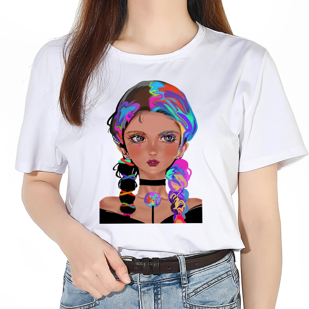

Cool Girls T Shirts American Style Tshirt Harajuku Shirt Regular Sizes Clothes Summer Women Tee Streetwear Tops Female T-shirts