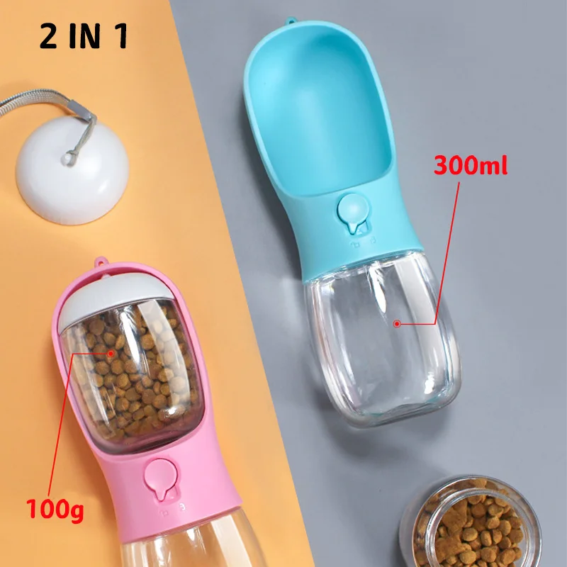 

Pet Outdoor Travel Drink Feed Cup Portable 2 In 1 Pet Function Drink Water Feed Leak Proof Cat Dog Water Cup for Pet Drink Water