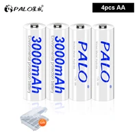 aa 3000mah nimh 1 2v rechargeable batteries 4 slots lcd display aa aaa battery charger for battery aaaaa batteries