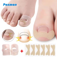 pexmen 8pcs ingrown toenail corrector and sticker big toe nail healing care protector paronychia treatment pedicure tool