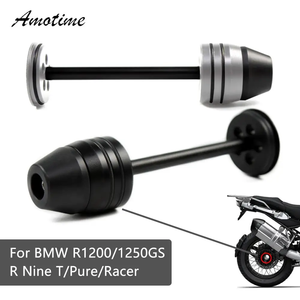 

For BMW R1200GS R1250GS LC Adv R Nine T 2014-2021 2020 2019 2018 Motorcycle Rear Wheel Axle Fork Crash Protector Slider Stand