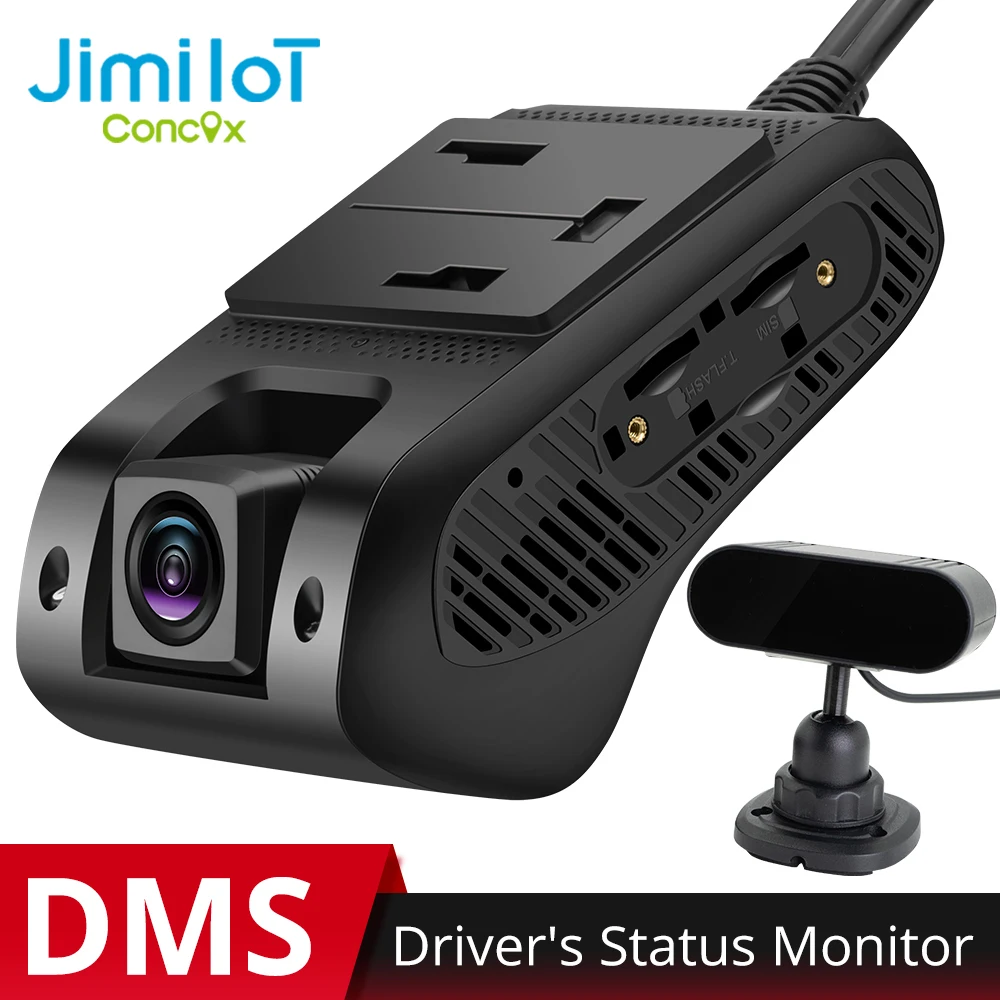 

JIMIIOT JC400D Vehicle Camera Fatigue Sensor DVR Dash Cam 4G AI Front Inside DMS Dual Recorder Remote Control Car Surveillance