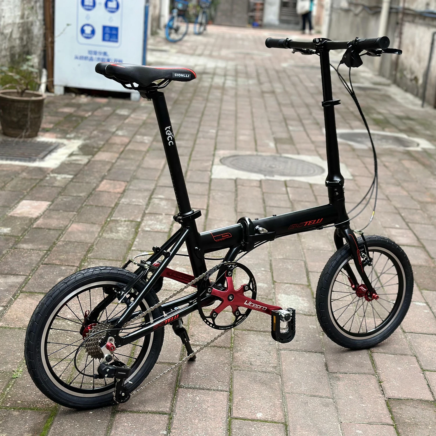 Мини-велосипед складной 16 дюймов 4 подшипника 47T 18 |