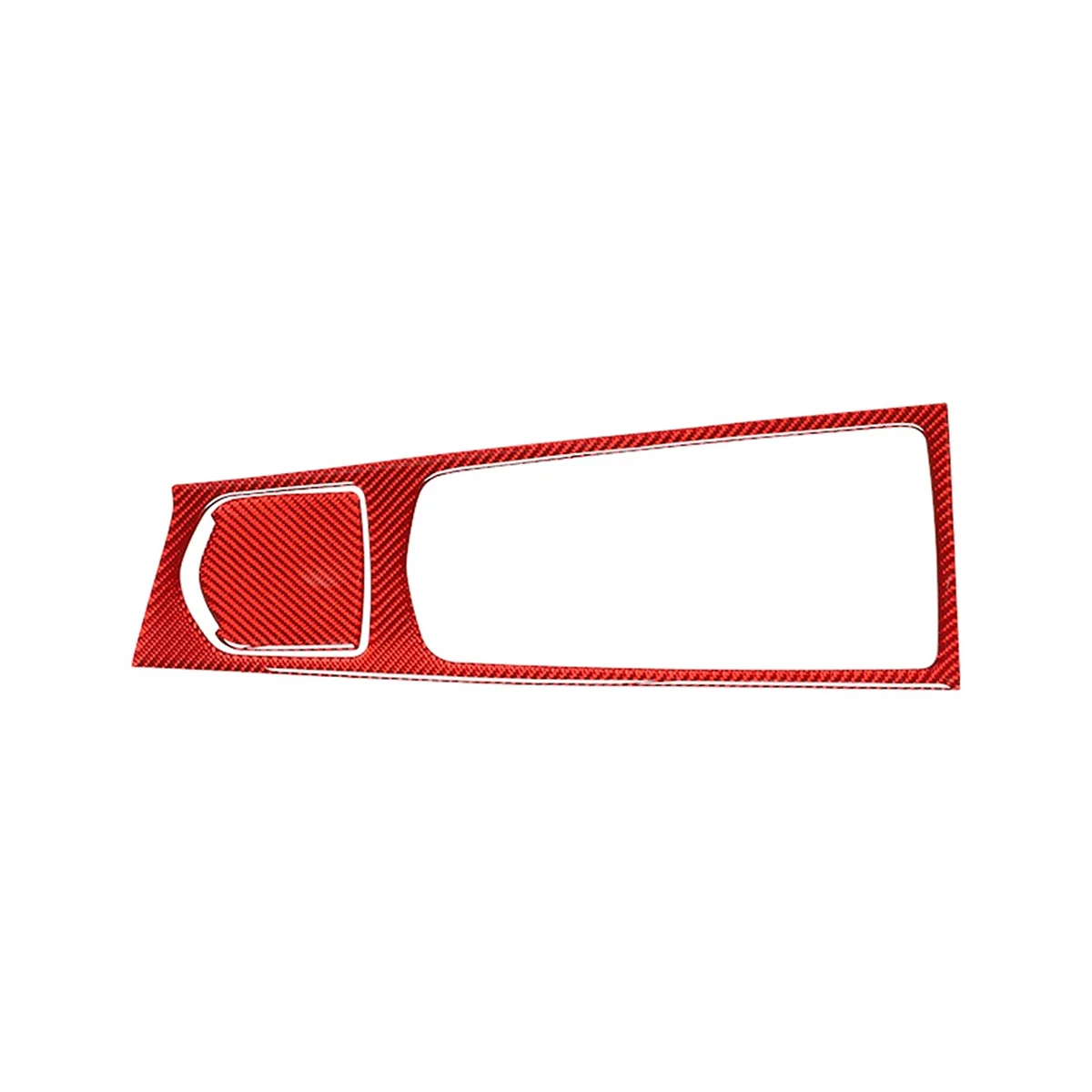 

Красная наклейка из углеродного волокна с центральным управлением для отделки мультимедийной панели для Porsche Panamera 2010-2016 RHD