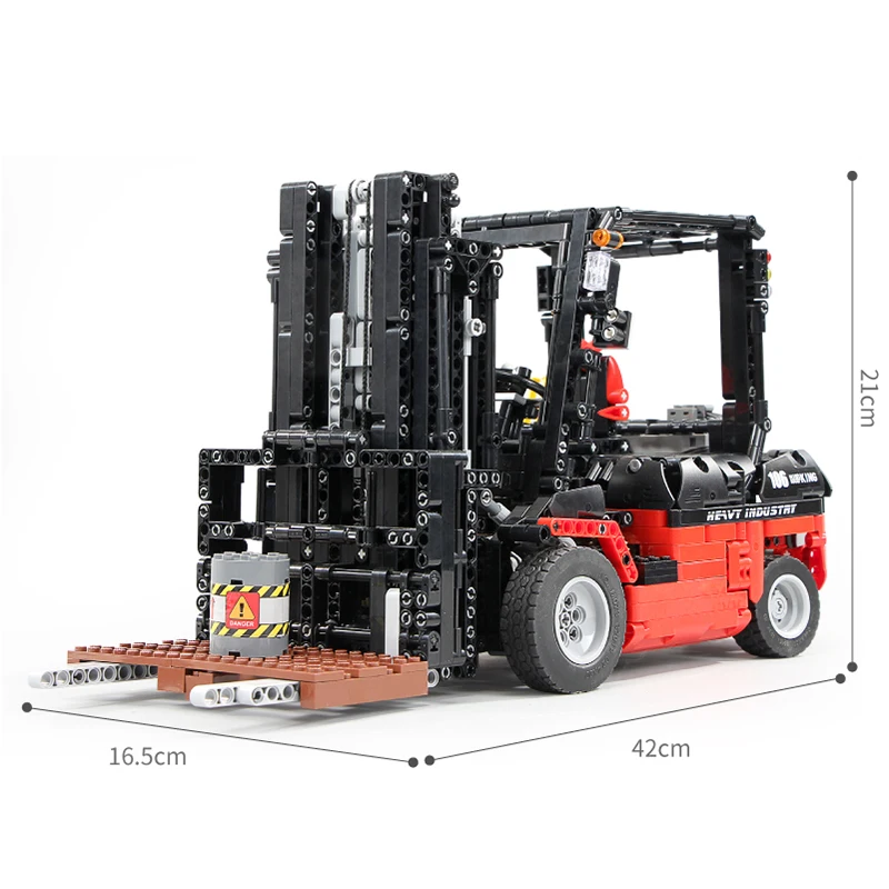 

Mold King - high tech engineering vehicle, Mk II forklift, truck, building blocks, birthday toys, 13106