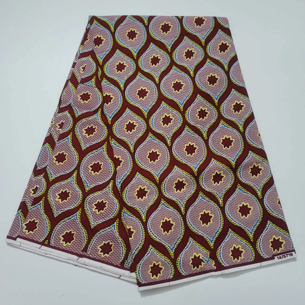 Ткань из Анкары Африканский настоящий восковой принт хлопок 100% новый дизайн 2022
