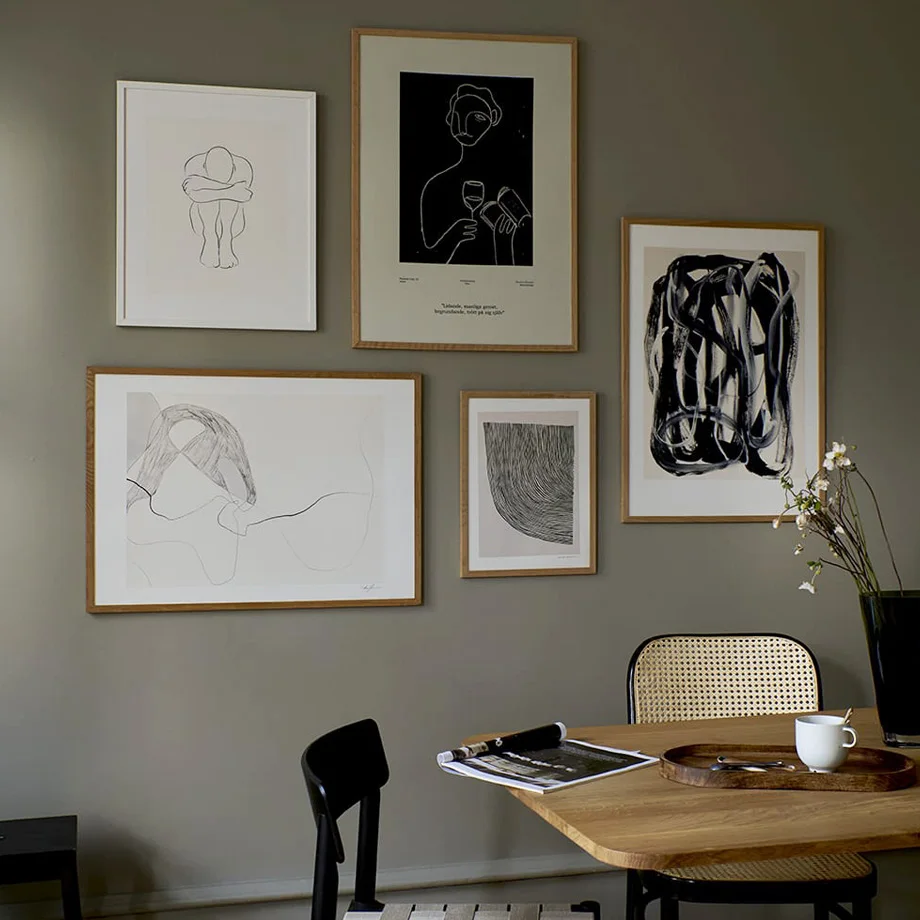 

Abstract Line Figures Wall Art Canvas Painting Modern Nordic Posters And Prints Gallery Wall Pictures For Living Room Home Decor